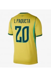 Brasilia Lucas Paqueta #20 Jalkapallovaatteet Kotipaita MM-kisat 2026 Lyhythihainen